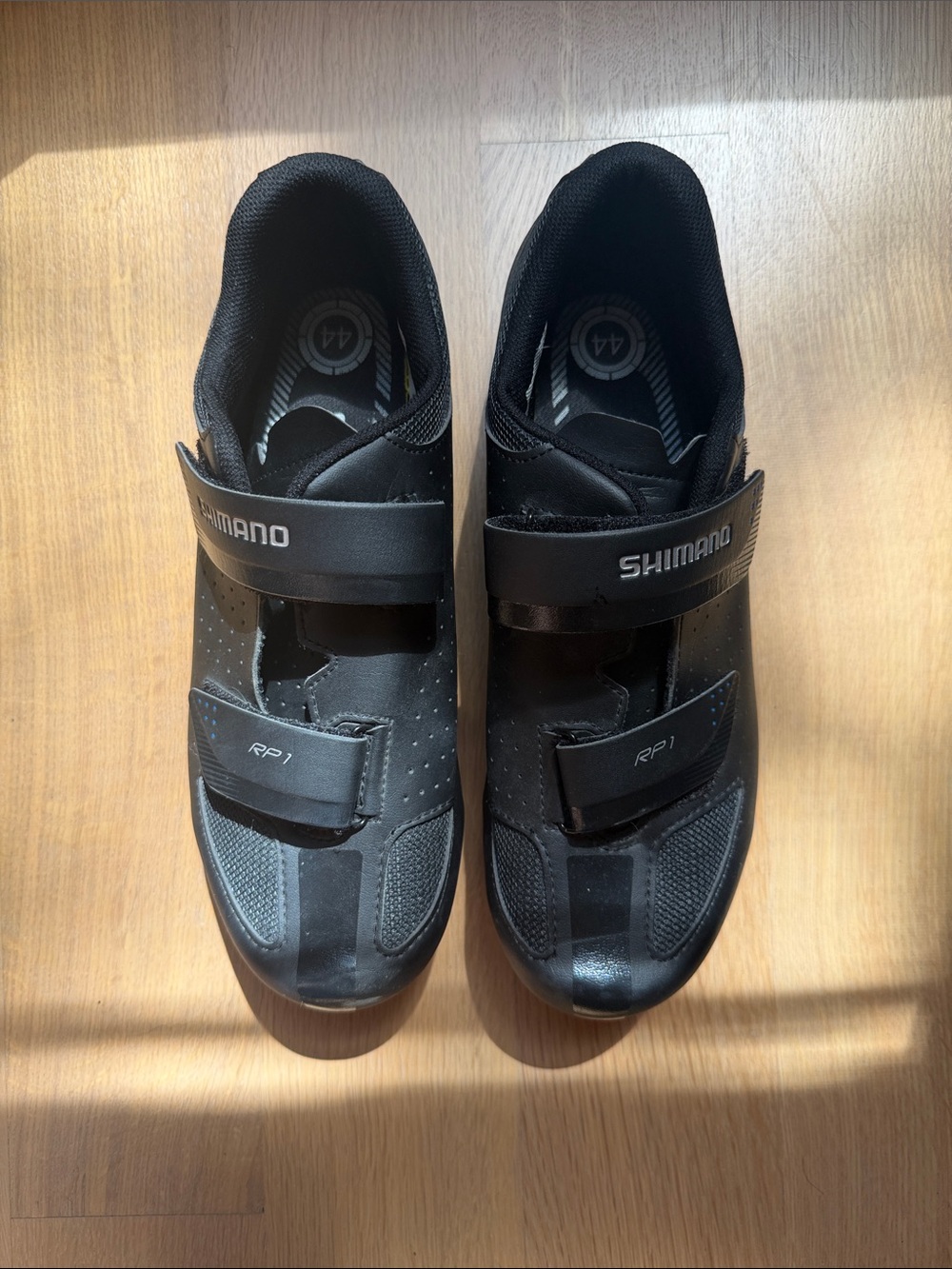 Shimano Black Velcro RP1 Cycling Shoes - Size 44